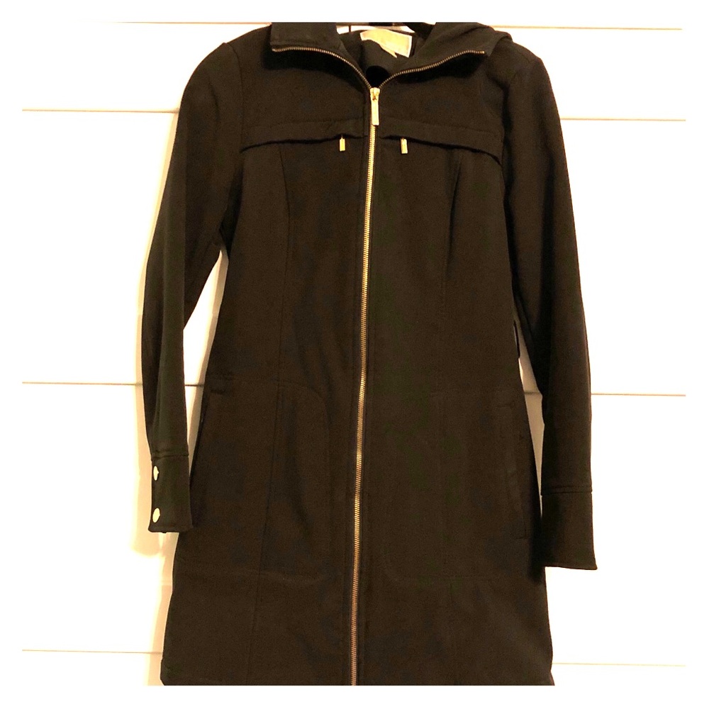 [Michael Kors] black raincoat